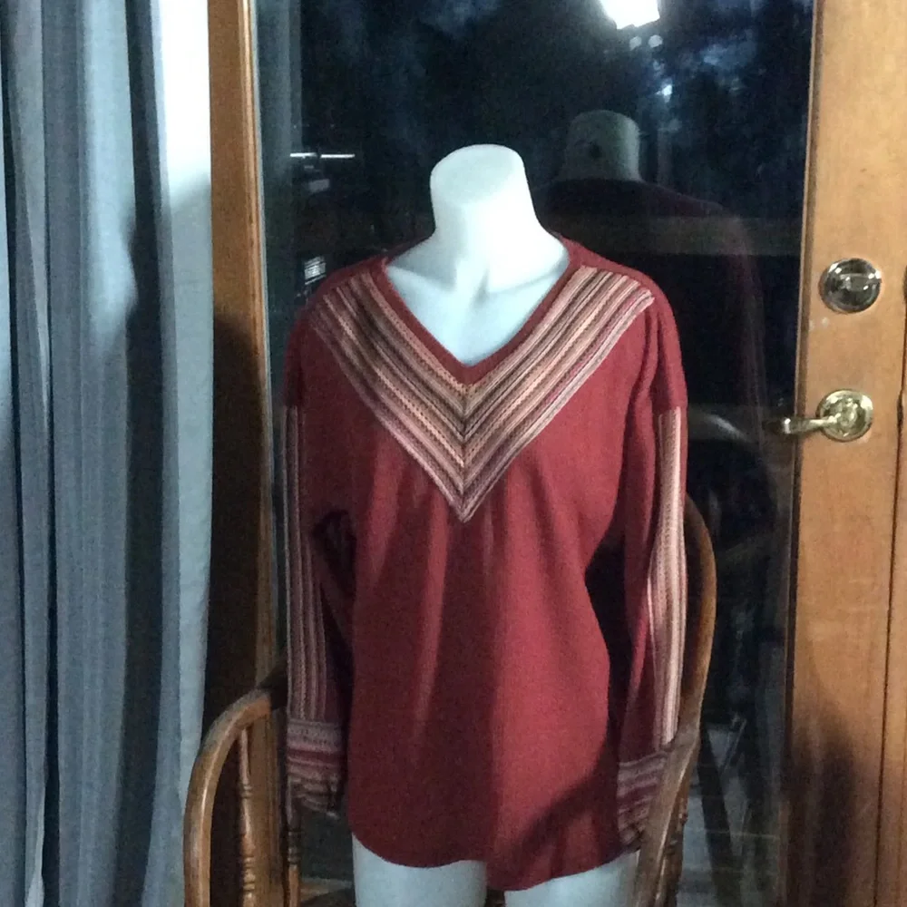 Casual Express Women’s Orange Long Sleeve Top M - Picture 2 of 6